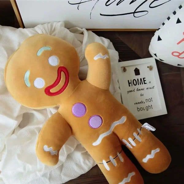 Gingerbread Man Plush Toy Biscuit Peluche Stuffed Cookie Soft Doll Room Decoration Birthday Gifts L260518