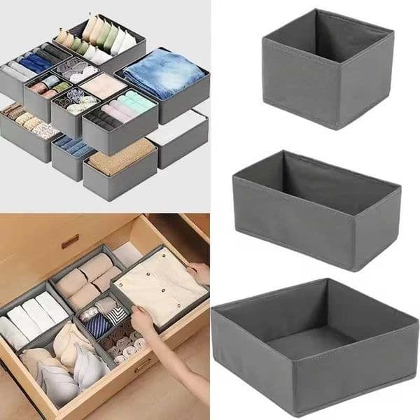 Clothes Organizer Foldable Storage Box Washed Home Closet Organizer for Underwear Jeans Socks Wardrobe Drawers Organizer Contain C260518