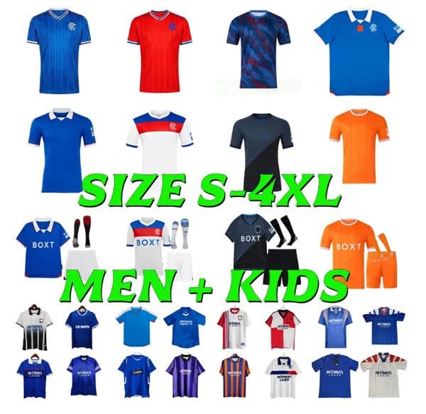 25 26 Glasgow Soccer Jerseys 2024 2025 2026 RanGErsS TAVERNIER DESSERS McCAUSLAND DANILO CANTWELL R.MATONDO FABIO SILVA goalkeeper Football Shirt men kids kits