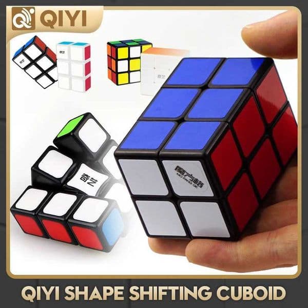 CubeFun QiYi 133 233 232 shape shifting cuboid Magic Cube 1x3x3 2x2x3 2x3x3 1x2x3 Stickerless Fidget Toys Cubo Magico Puzzle L2605181JNS