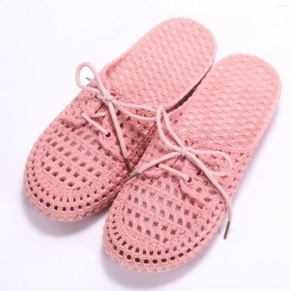 Slippers Lace Up Women Flat Sandals Summer Vacation Beach Shoes Daily Home Non Slip Soft Ladies Sandalias Mujer