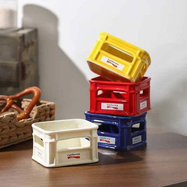 New Creative Ceramic Snack Bowl Living Room Home Fruit Bowl Cafe Snack Basket Popcorn French Fries Bowl Z260518