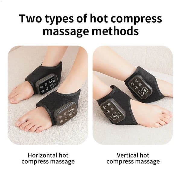 Electric Foot Hand Massager with Vibration Heat for Ankle Knee Joint Relax Portable Rechargeable Deep Relaxation 260518