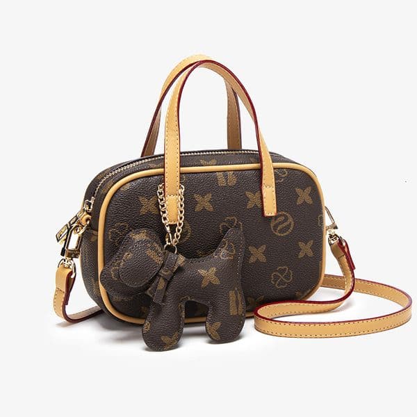 Vintage pattern women's 2025 new model versatile high-quality casual ladies' handbag retro print crossbody small bag