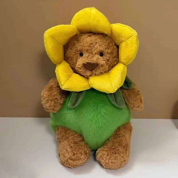 26cm Daffodil Barcelona Bears Plush Toy Cute Soft Pillow Cushion Room Decoration Desktop Ornament Companion Doll Gift 26L0518
