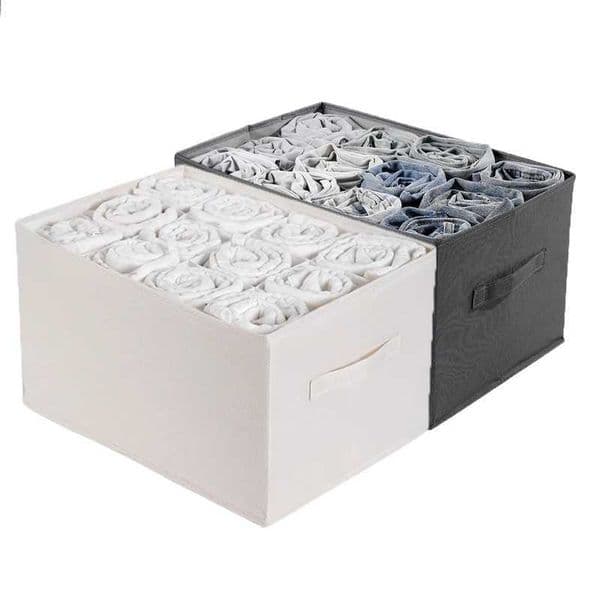 Organizer For Underwear Socks Bra Pants Scarf Tie Storage Box Jeans Clothing Organization Dividers For Drawers Clothes Organizer C260518