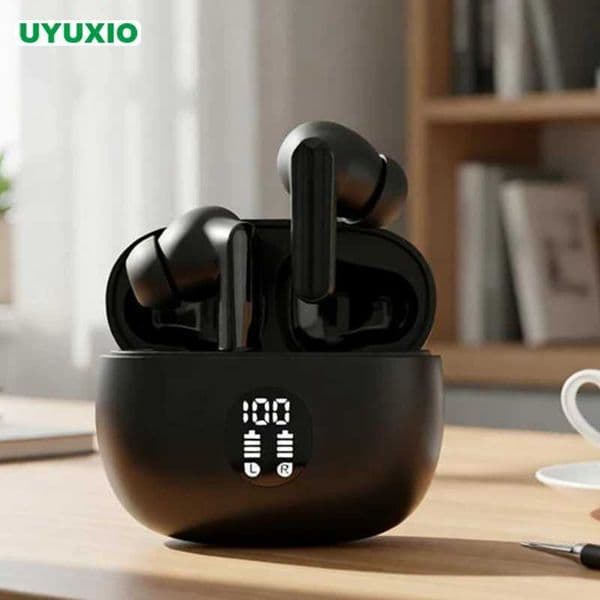 UYUXIO TWS Wireless Earbuds AI Language Translation Earphone with 144 Languages Real Time Translating Headphone for Business Z260518