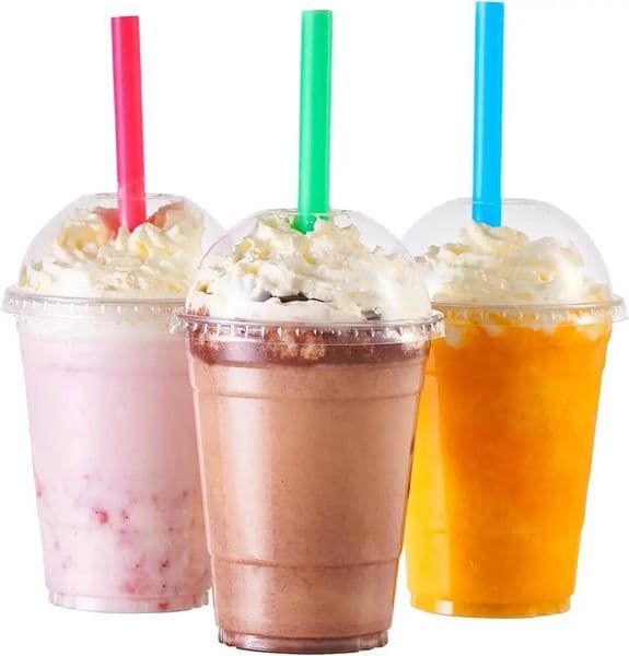 Plastic Cups With Dome Straw Slot Lids PET Crystal Clear Disposable Togo Cup BPA Free For Party Ice Cold Dr ddmynov