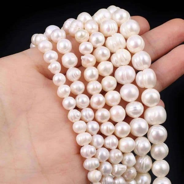 Potato Shaped 100% Natural Freshwater Pearls Loose Spacer Beads for Jewelry Making DIY Necklace Bracelet Accessories