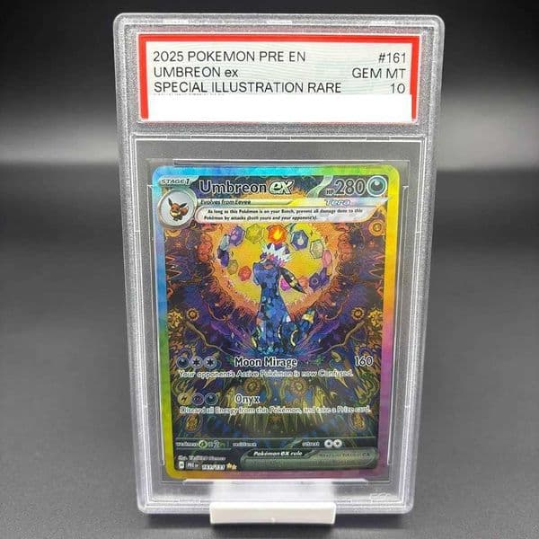 DIY PTCG SPECIAL ILLUSTRATION RARE UMBREON ex Collection Card 10Points Rating Card Anime Game Card Gift ToyL260518XVFS