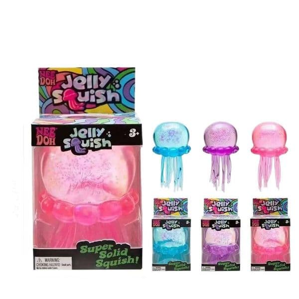 NeeDoh Squish Jelly Fish Squeeze Stress Relief Pressure Release Toy 26L0518