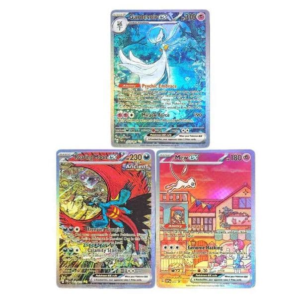 DIY PTCG Cards SVP 053 Promo Mew EX Roaring Moon EX 162/132 Gardevoir 233/091 English Collection Trading Game CardsL260518DI18