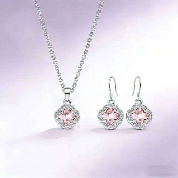 1pc Cute Colorful Full CZ Crystal Flowers Pendant Necklace Earring for Jewelry Making DIY Bracelet Handmade Accessories
