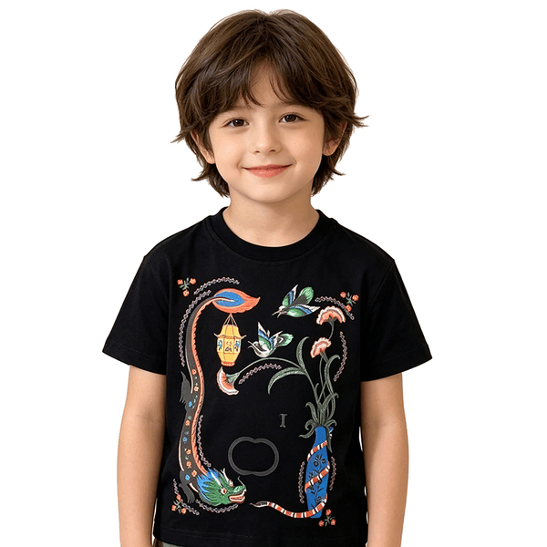 Kids Summer Cotton T Shirt Unisex Cartoon Print Short Sleeve Casual Tops For Boys Girls designer clothes fashion childrens round neck tshirt