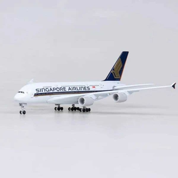 Metal Aircraft Airliner Model 20cm 1400 Singapore Airlines A380 Metal Replica Alloy Material Aviation Simulation Toys Boy GiftL2605187VWN