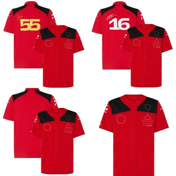 f1 shirt 2026 f1 clothing formula one shirt Short - sleeved t shirt retro shirt red racing sports team customized men's and women's Polo racing top quick-drying fashion.