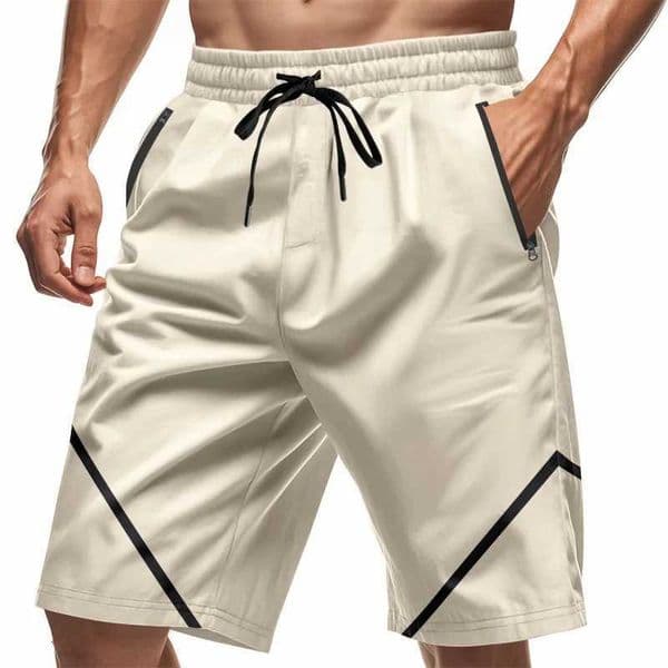 New bestseller Mens Quick Dry Gym Shorts with Zipper Pockets Drawstring Elastic Waist Running Training Casual Sports Shorts C260518