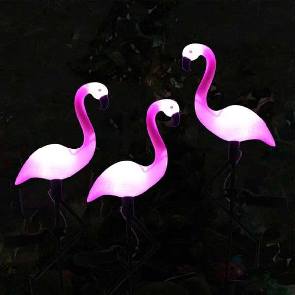 Solar Flamingo Light Outdoor Courtyard Decoration Light Waterproof Garden LED Patio Walkway Light Standing Landscape Yard Light L260518