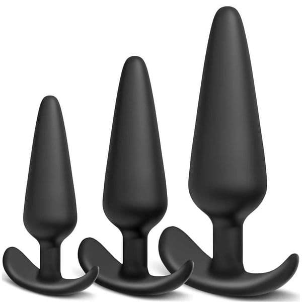 3 Different Size Anal Plug Soft Silicone Anal Butt Plug Stimulator Adults Sex Toys for Men/Women Prostate Massager Anal L260518