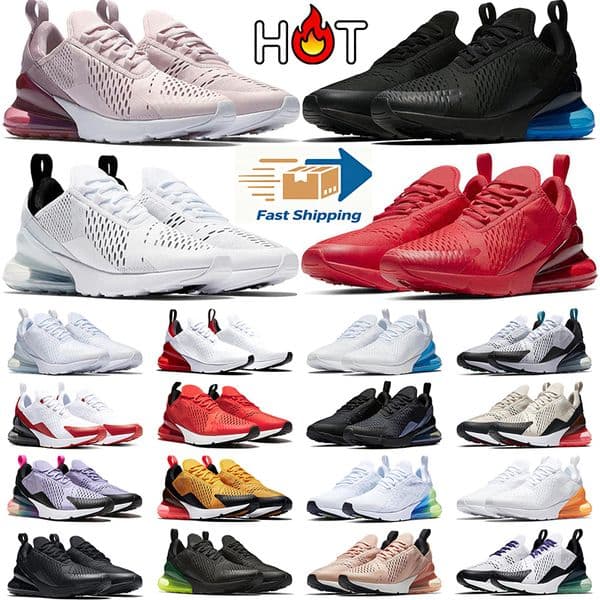 outdoor running shoes 270 for men women White Black University Tiger Dusty Cactus Photo Bule Light Bone green womens Coral Barely Rose Volt Fuchsia sports trainer