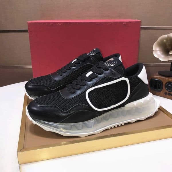 Luxury Designer Inspired Men Sneakers Vintage Mesh Casual Sports Shoes Leather Breathable Thick Sole Platform Chunky Sneakers 260518