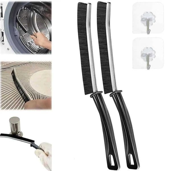 2pcs Hard Bristle Crevice Brush Gap Cleaning Brush Dead Corner Small Cleaning Tool for Bathroom Kitchen Tiles Window Slots Track L260516