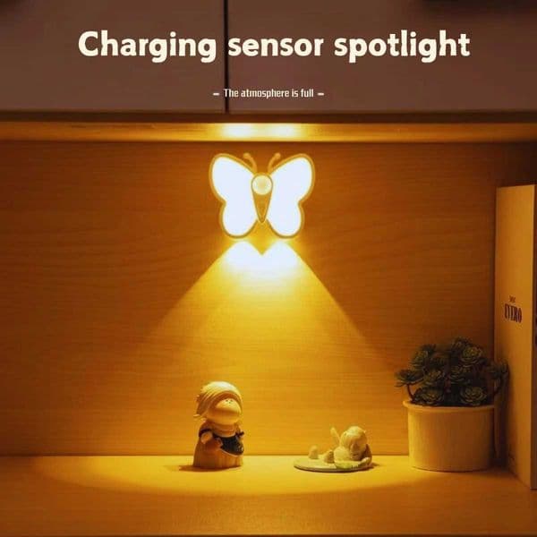 Butterfly wall light USB designed as a magnetic night light suitable for use in bedrooms corridors stairs and bathrooms L26051808ZL
