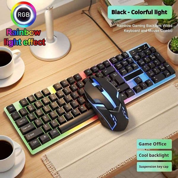 Newly Launched HOT Office Universal Light Wired Keyboard And Mechanical Feel Floating High Key Cap Game Mouse Set 26Y0518