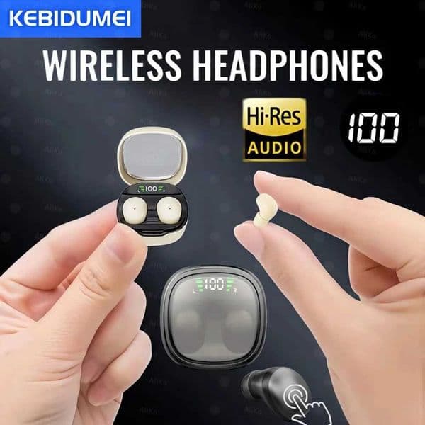 53 Sleeping Earbuds Wireless Mini Headphones For Work TWS Earphone Stereo Hidden Headsets with Mic HD Call Waterproof Z260518