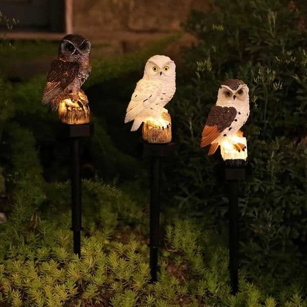 Solar Lamp Owl Animal Solar Powered Garden Lights Led Light Outdoor Garden Decoration Lamp Waterproof Solar Lights L260518