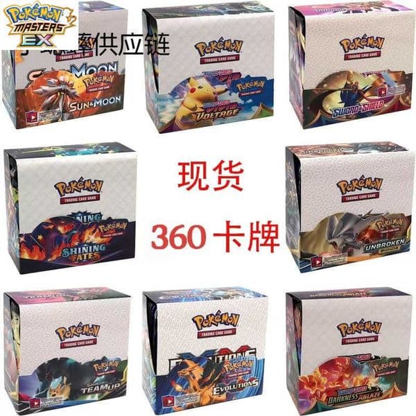 Pokmon Cards English Version Pokmon Cards Blind Box Pocket Monster Card Pack 360 L260518H7F3