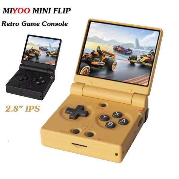 MIYOO Mini Flip Handheld Console - 2.8'' I Screen, Portable Retro Game Emulator, Gift for Gamers 26L0518