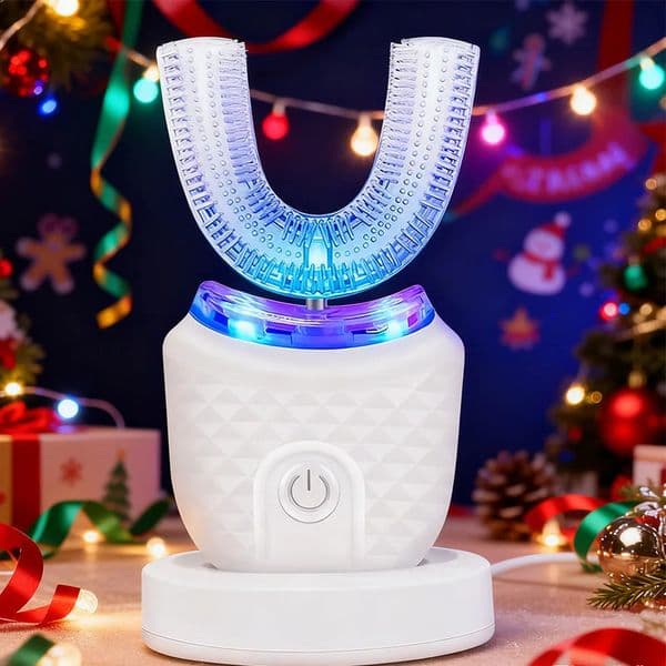 Portable U-shaped electric toothbrush ultrasonic 360-degree cleaning silicone automatic toothbrush oral tool 260518