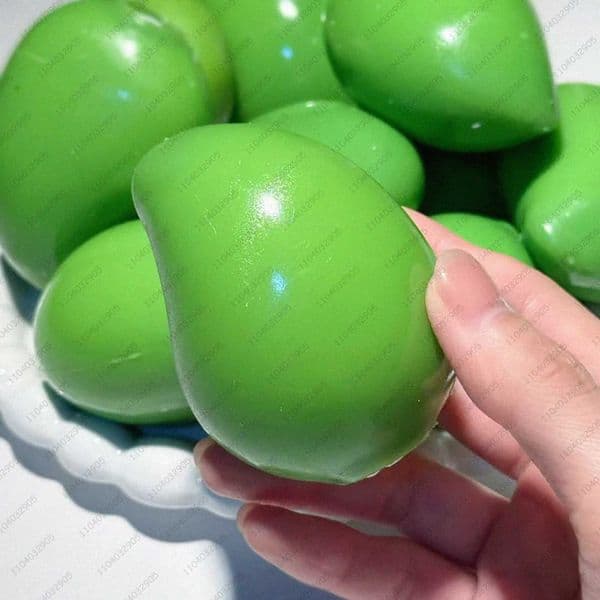 Mango Stress Ball Squishy Color-changing Mango Squeeze Ball ASMR Sensory ADHD Anti Stress Relief Fidget Toys for Kids Adults M260518