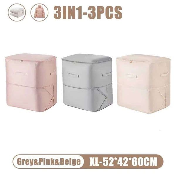 Large Bag Quilt Clothes Closet Cabinet Storagepouch Ultra Space Saving Self Compression Organizer 26Y0518