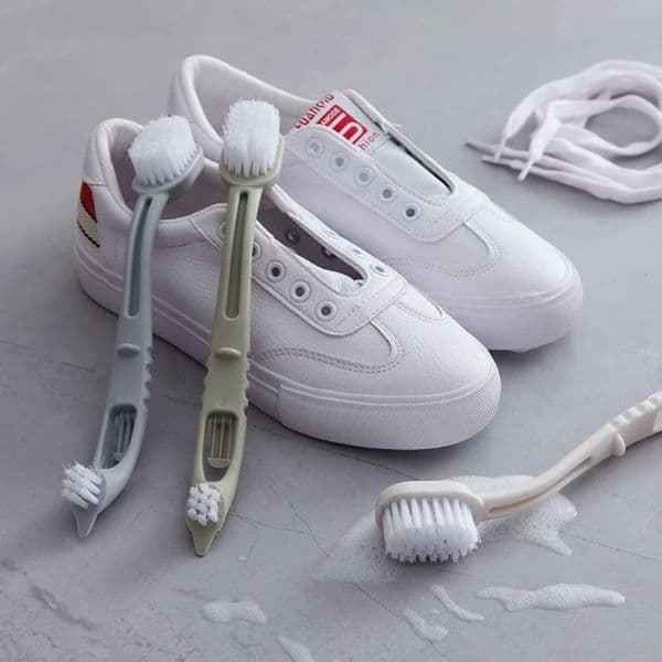 New Double Head Shoes Brush Cleaning Sneaker White Shoes Cleaner Brush Multifunction Household Bathroom Cleaning Brushes Tools L260516