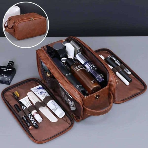 Multi Pockets PU Toiletry For Women Men Travel Essentials Makeup Bags Waterproof Hanging Cosmetic Washing Organizer Bag 26Y0518