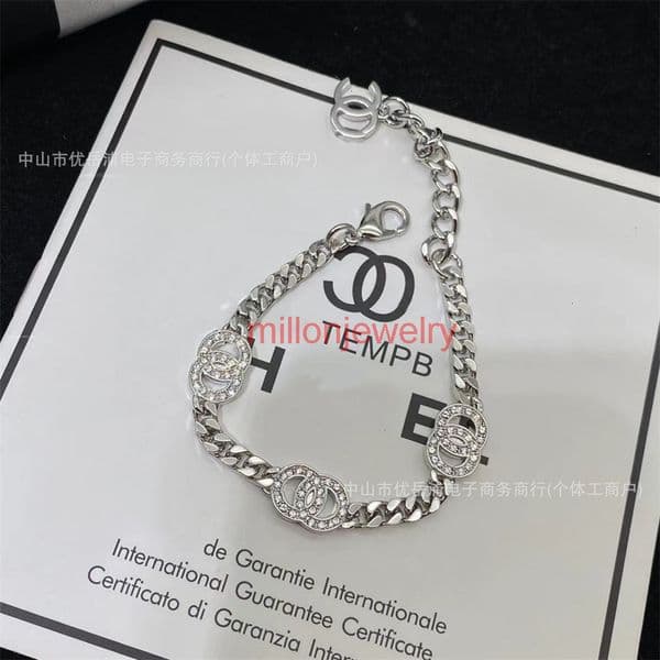 cc channels jewelry White Cuban Chain Necklace Set for Women Trendy Fashion M260625