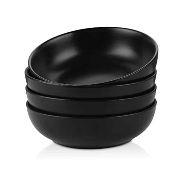 Ceramic Pasta Bowls 50 OZ Large Salad Bowls 6 Ceramic Bowls Set for Soup Cereal Ramen Stackable Serving Bowls Microwave Dishwa Z260518