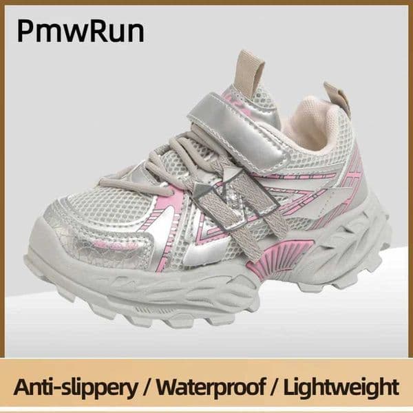 Trend Fashion Childrens Sport Shoes PU Leather Breathable Teenager Kids Sneakers Outdoor Boys Girls Running Shoes Teenager Z260518