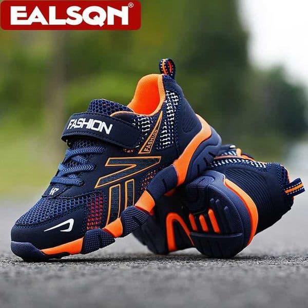 Sport Kids Sneakers for Boys Breathable Mesh Running Tennis Spring Summer Outdoor Anti Skid Athletic Shoes Size 28-39 Z260518