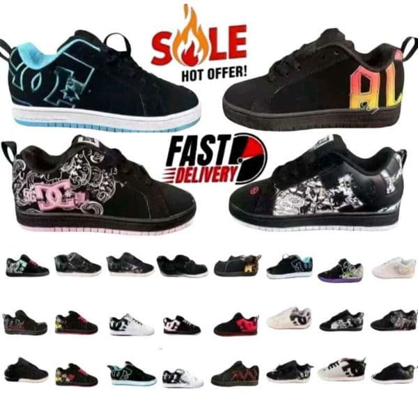 Dc Shoe Designer Formal Mens Sneaker Womens Trainer Trendy Thick Platform Height Increase Casual Shoes Denim Canvas Leather Fashion shoes