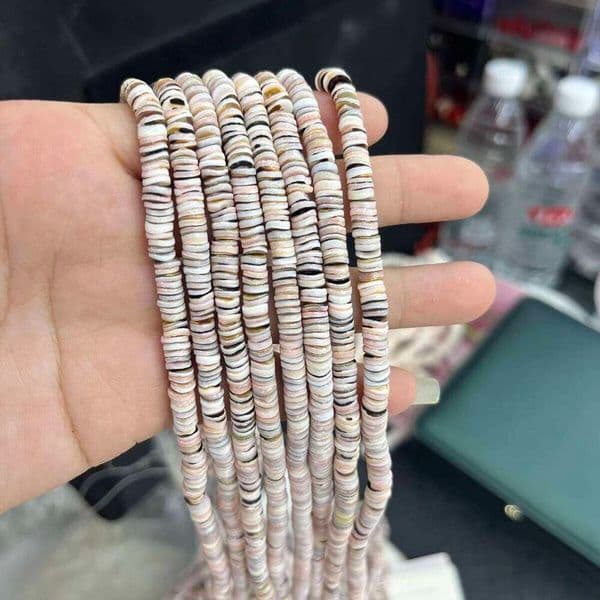 6mm Colored Strand Natural Shell Semi-Finished Spacer Beads for Jewelry Making DIY Necklace Bracelet Accessory