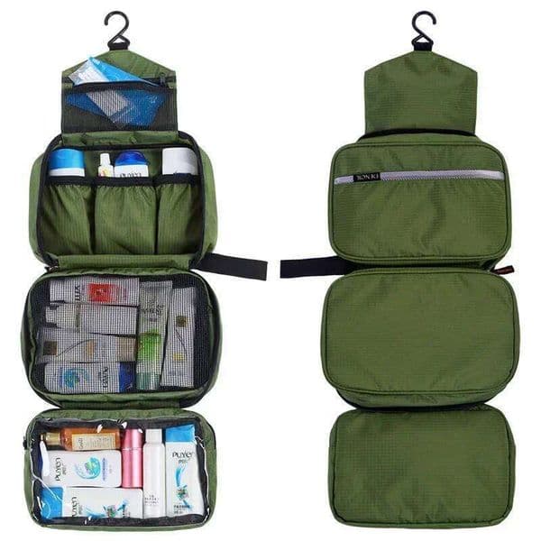 Hanging Men's Toiletry Bag Large Waterproof Cosmetic Bags Travel Organizer Lady Toiletries Makeup Toilet Foldable Bathroom Kit 26Y0518