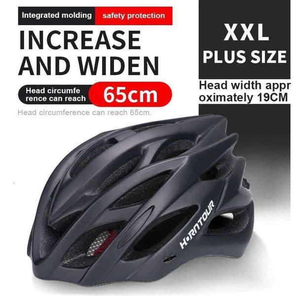 Horntour Big Circumference 65cm Riding Light Racing Road Bicycle Men Women Outdoor Bicicleta Helmet 26Y0518