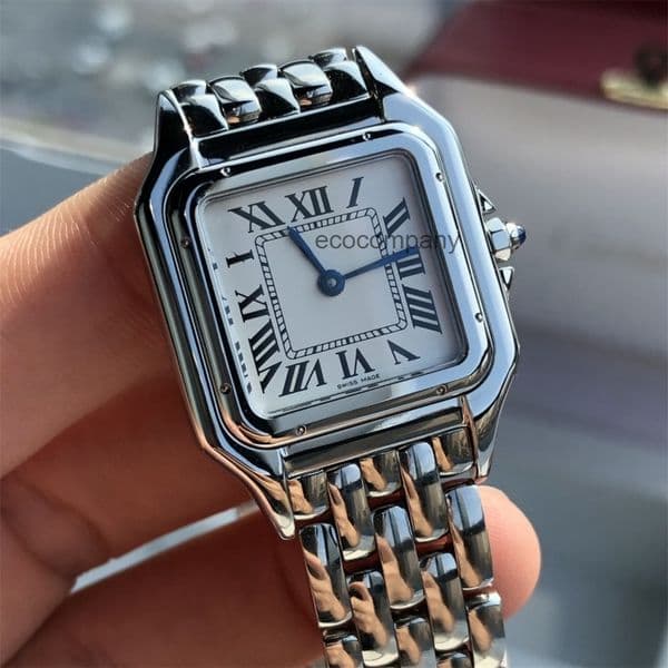 Top quality panthere watch womens watch mens watch super clone watches swiss quartz movement 316L steel strap sapphire glass 19mm 22mm 27mm with box ZK7I