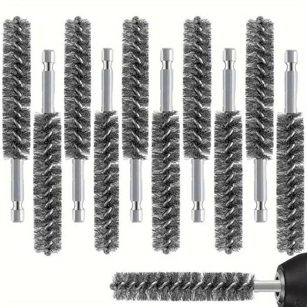 Wire brush hole brush nylon twisted rust removal hexagonal drill handle used for electric drill impact driver extension rod L260516