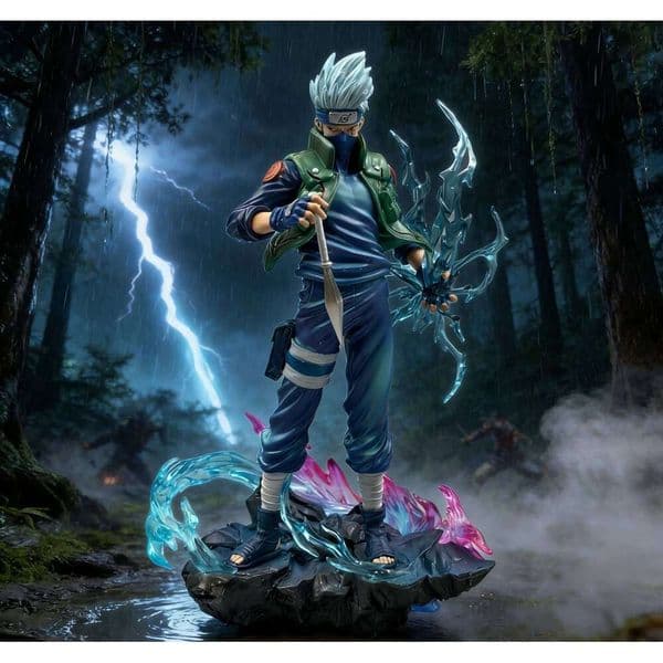 24cm 9.4 inch Anime Hatake Kakashi Action Figures Pvc Desktop Ornamen Collection Statue Model Decoration Room Desk Toys 26L0519