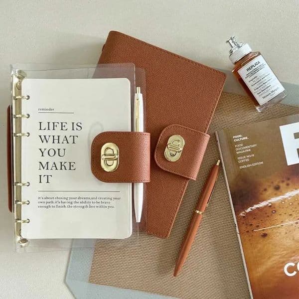 Bulk Office Supplies Wholesale 5 High Quality Looseleaf Business Office Notebook school Support Customized Binder Journal Diary Planner Notepad School Station 10