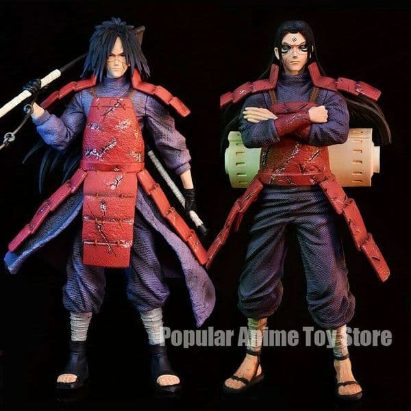 10.62in/27cm Anime Naruto Uchiha Madara Fgiure Senju Hashirama Figure PVC Action Figures Collection Model Toys Gifts 26Y0519